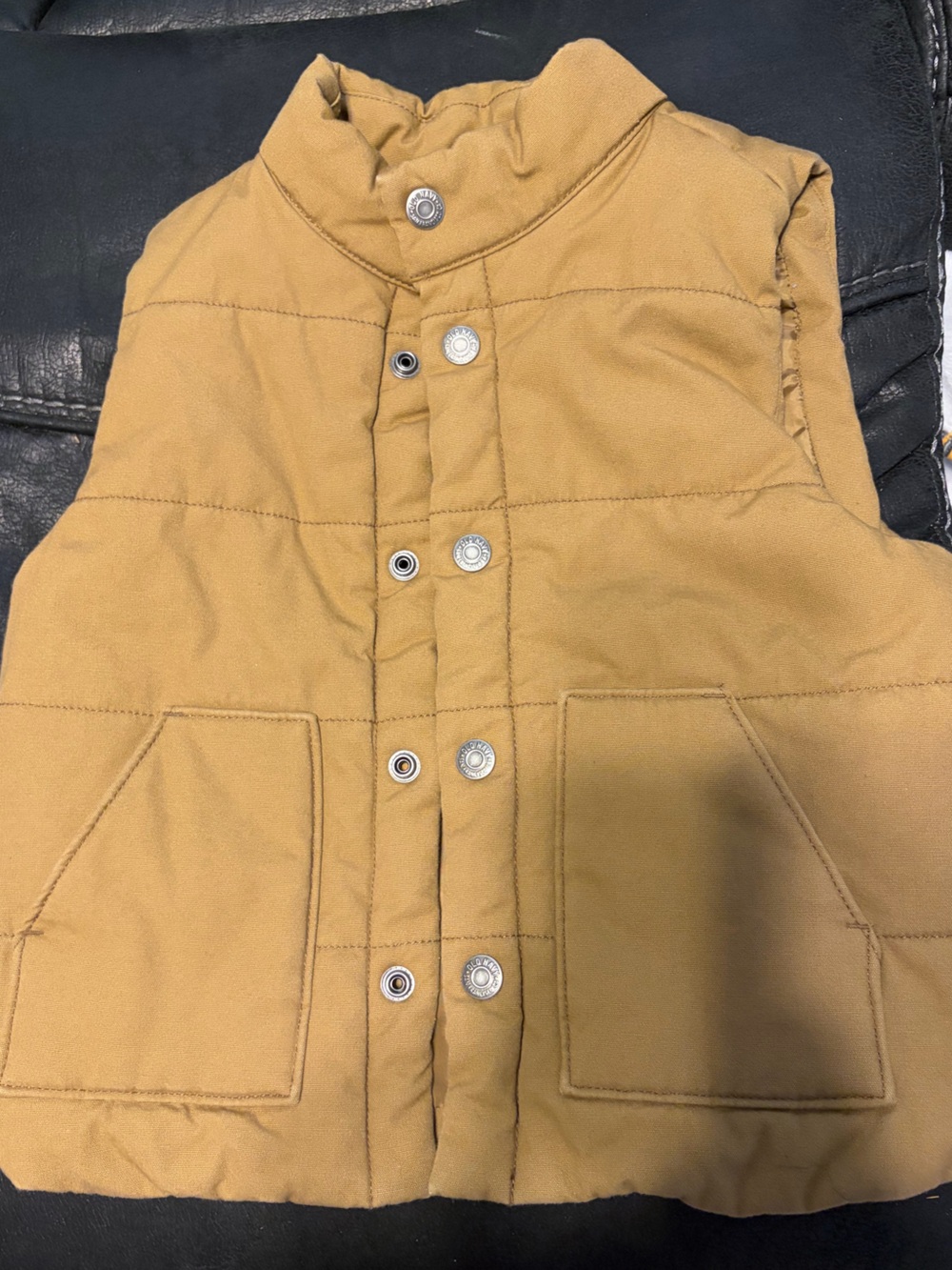 Old Navy Tan Puffer Vest